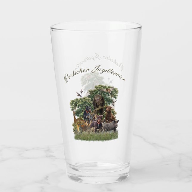 Jagdskräcker, tyskt jakttererglas glaskopp (Baksida)