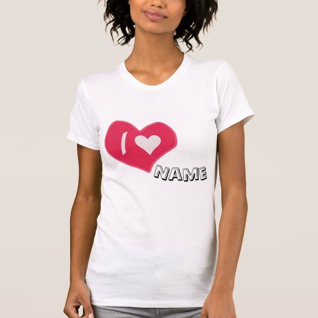 “Jag🤍Du Hjärta – Söt Romantisk Presentdesign” T Shirt (Framsida)