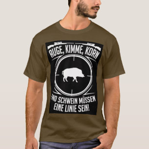 jager augen kimme korn und schwein t shirt