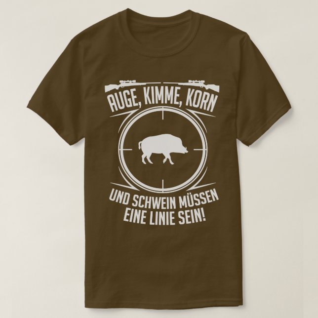 jager augen kimme korn und schwein white t shirt (Design framsida)