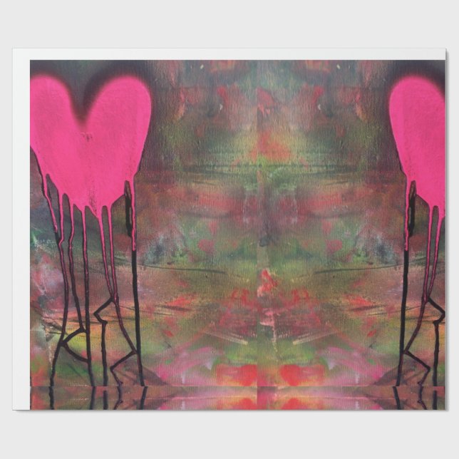 Jagged Kärlek Wrapping Papper av HAS Jewels Presentpapper (Platt)