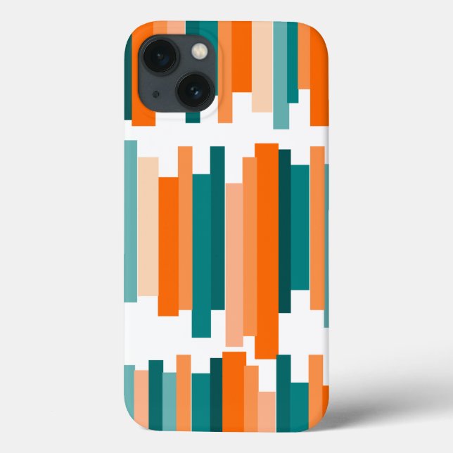 Jagged Linjer - Teal and Orange (Baksida)