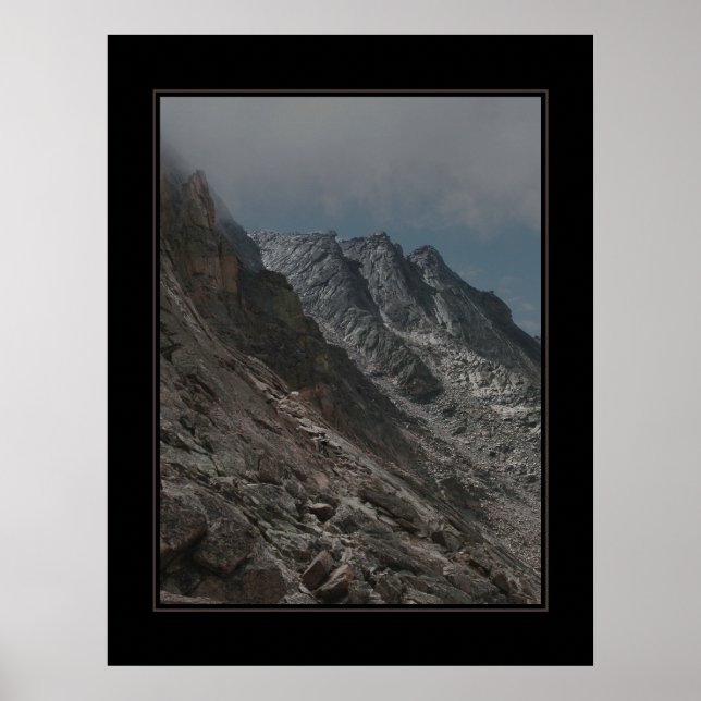 Jagged Longs Peak Trail (ingen text) Poster (Framsidan)