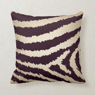 Jagged zebra tryckdekorativ kudde för contemporar