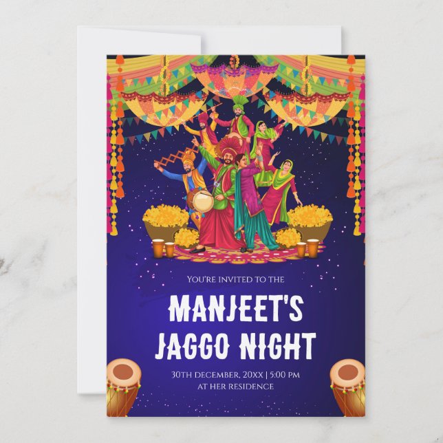 Jaggo inbjudan Jago, inbjudan, Jago inbjudan (Framsida)