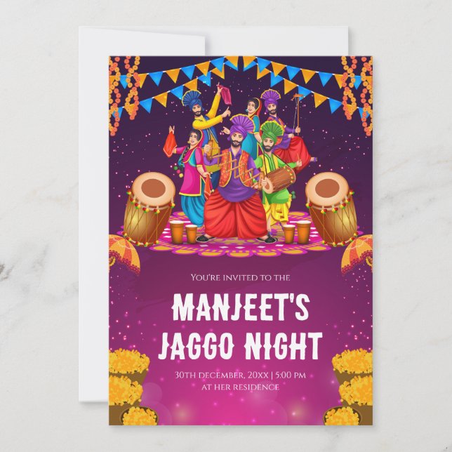 Jago inbjudningskort, Jaggo inbjudningar (Framsida)