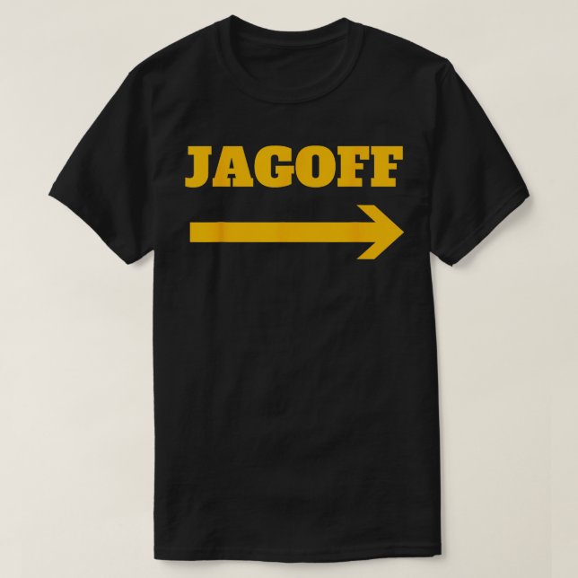 Jagoff Funny Black och Guld Pittsburgh Slang T Shirt (Design framsida)
