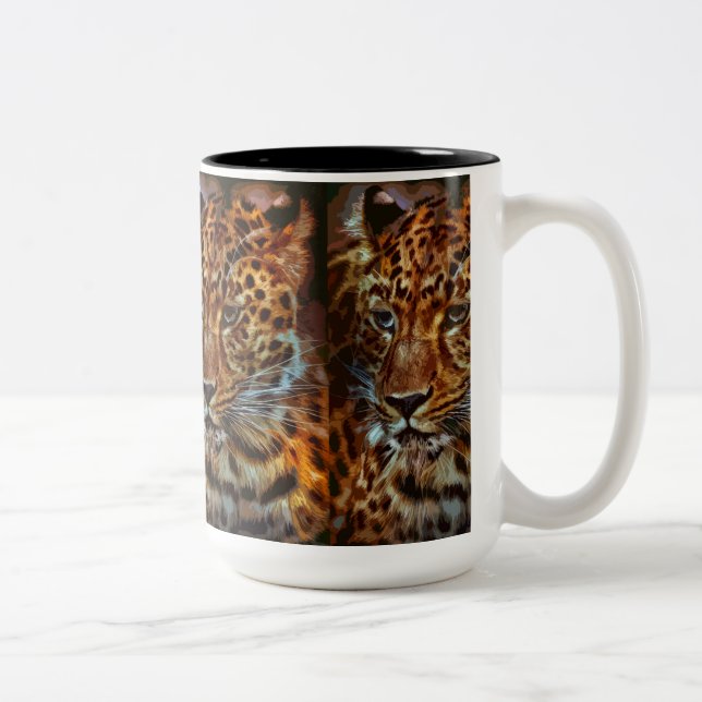 Jaguar 029 Två-Tonad mugg (Höger)