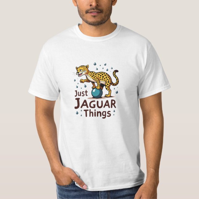Jaguar Älskare Gift Idea T Shirt (Framsida)