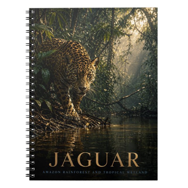 Jaguar Amazonas regnskog DJUR Anteckningsbok (Framsidan)