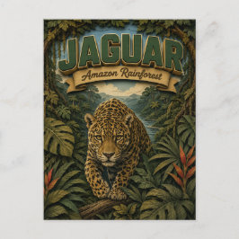 Jaguar Amazonas regnskog POPCUT Vykort
