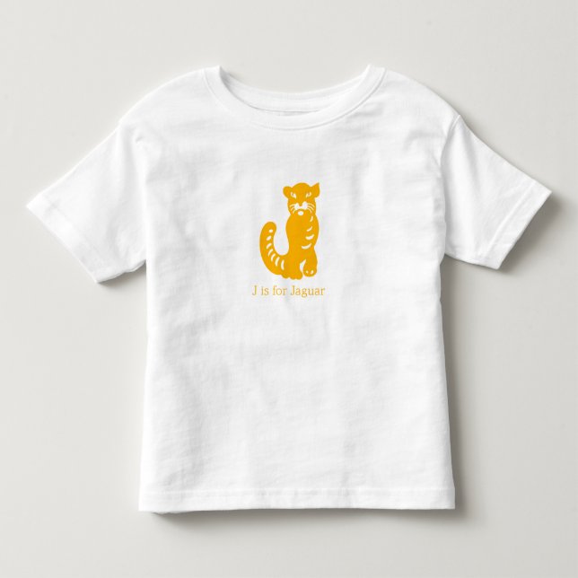 Jaguar Animal Alphabet Tee (Framsida)