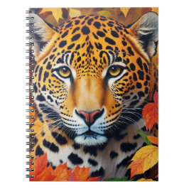 Jaguar Autumn Kattdjur Art-anteckningsbok Anteckningsbok