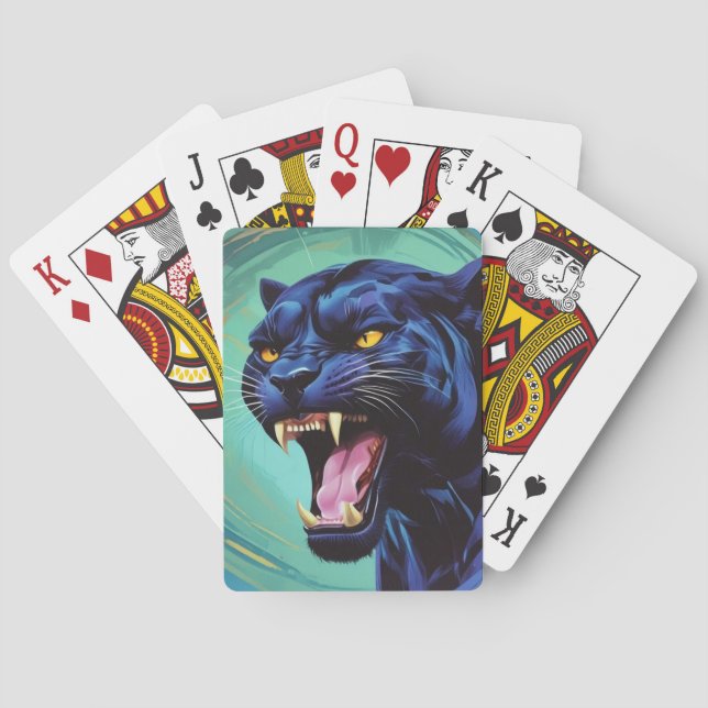 Jaguar - Black Panther Casinokort (Baksidan)