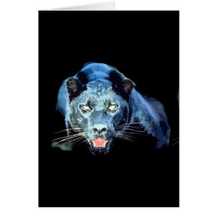 Jaguar - Black Panther Hälsningskort