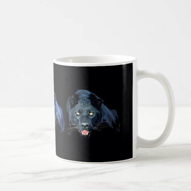 Jaguar - Black Panther Kaffemugg (Höger)