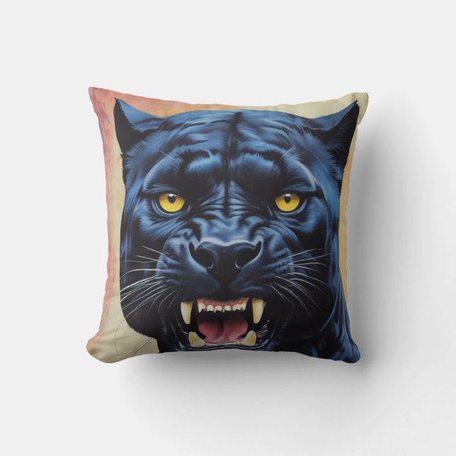 Jaguar - Black Panther Kudde (Framsida)