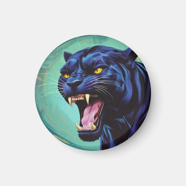 Jaguar - Black Panther Magnet (Framsidan)