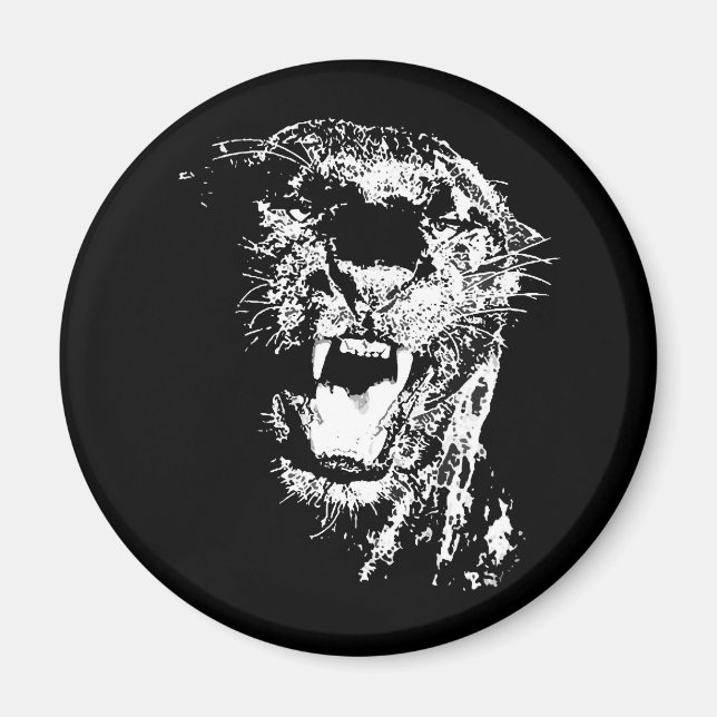 Jaguar - Black Panther Magnet (Framsidan)