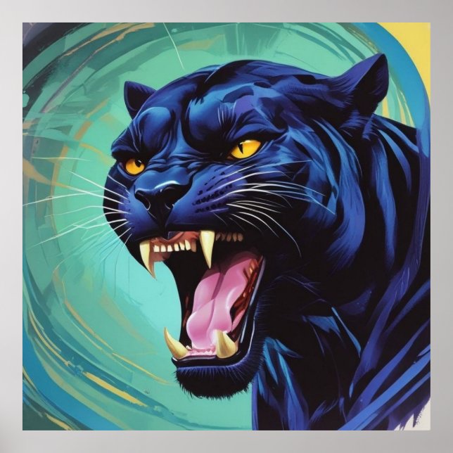 Jaguar - Black Panther Poster (Framsidan)