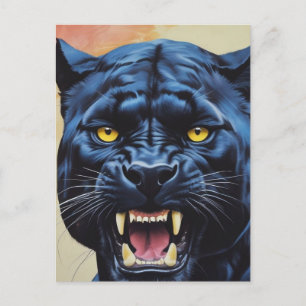 Jaguar - Black Panther Vykort
