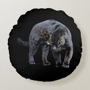 Jaguar Diablo Black round poly dekorativ kudde