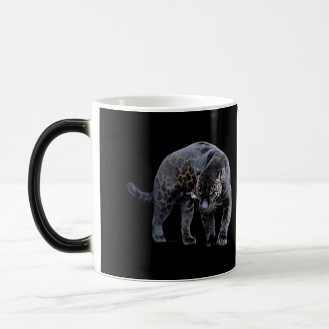 Jaguar Diablo svart föränderlig mugg (Vänster)