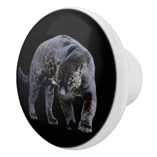 Jaguar Diablo svart keramisk knopp