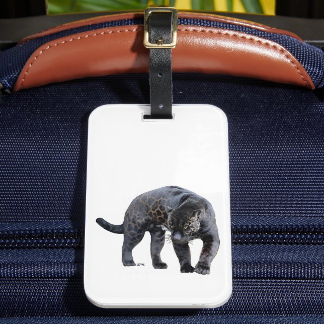 Jaguar Diablo white bagagetagg Bagagebricka (Framsida Insitu 2)