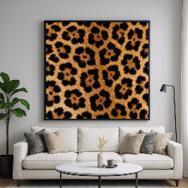 Jaguar Djur Päls Mönster Poster