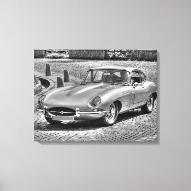 Jaguar E-Type Canvastryck (Framsida)