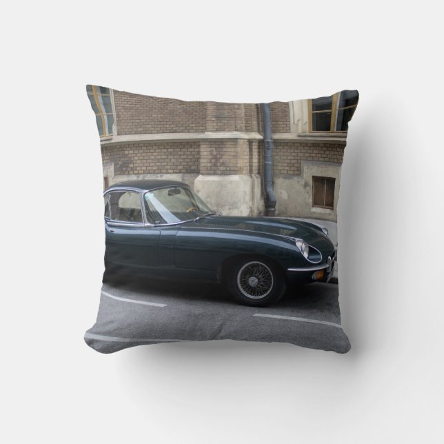 Jaguar E-Type Hardtop Kudde (Framsida)