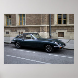 Jaguar E-Type Hardtop Poster