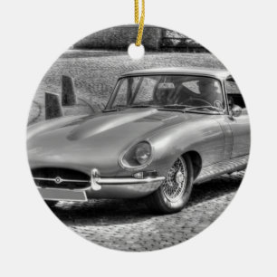 Jaguar E-Type Julgransprydnad Keramik