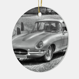 Jaguar E-Type Julgransprydnad Keramik
