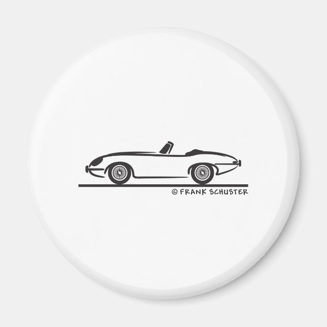 Jaguar E-Type Magnet (Framsidan)