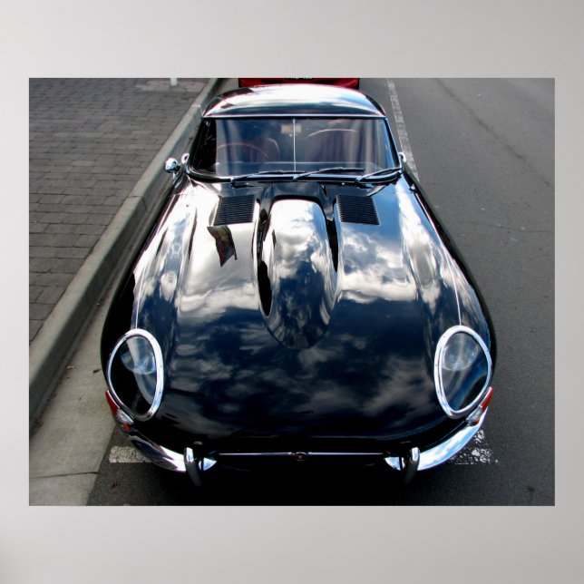 Jaguar E-Type Poster (Framsidan)