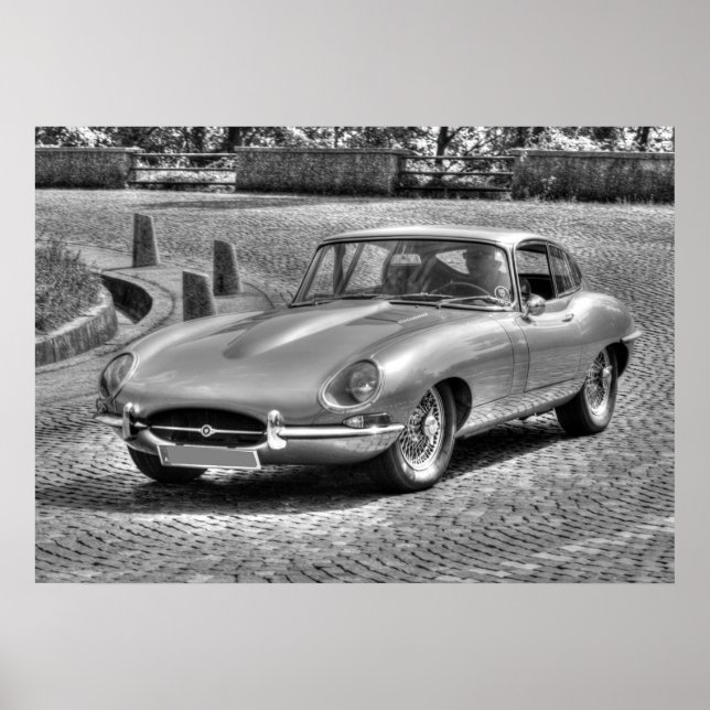 Jaguar E-Type Poster (Framsidan)