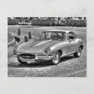 Jaguar E-Type Vykort