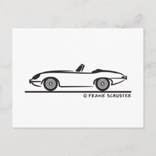 Jaguar E-Type Vykort