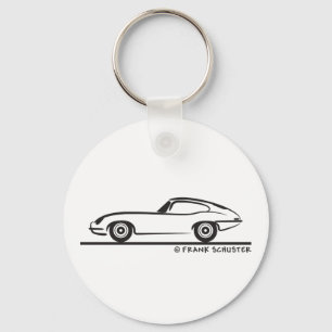 Jaguar E-typkupe Nyckelring