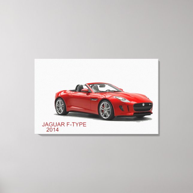 Jaguar F-TYPE 2014 Canvastryck (Framsida)