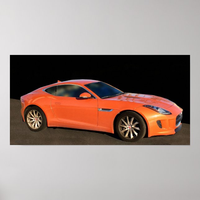 Jaguar F-TYPE-kupe POSTER (Framsidan)