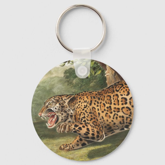 Jaguar (Felis onca) Nyckelring (Framsida)