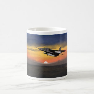 Jaguar Fighter Sunset Mugg