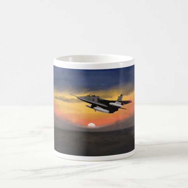 Jaguar Fighter Sunset Mugg (Center)