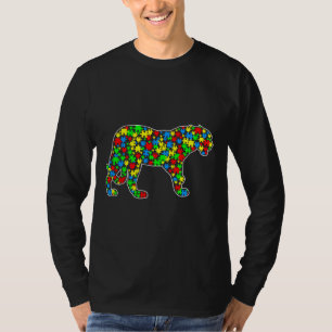 Jaguar Funny Puzzle Animals Autism Awareness T Shirt