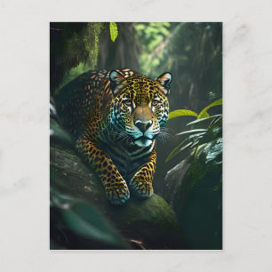 Jaguar i djungeln vykort
