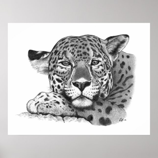 Jaguar i Pencil Poster (Framsidan)