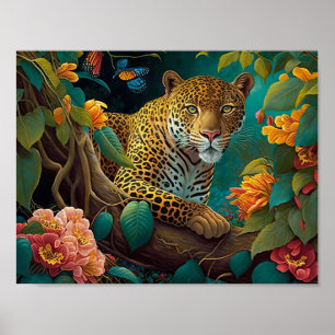 Jaguar i regnskogen poster